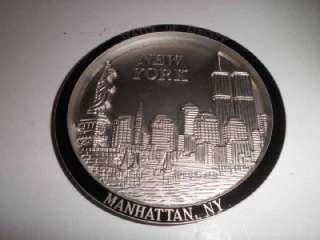 LOVE NY Statue of Liberty WTC Twin Towers 5 Plate  