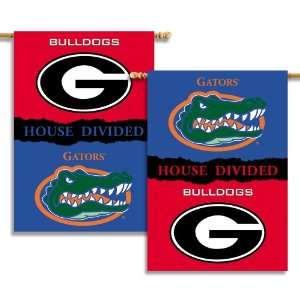  NCAA Georgia   Florida 2 Sided 28 by 40 inch House Banner 
