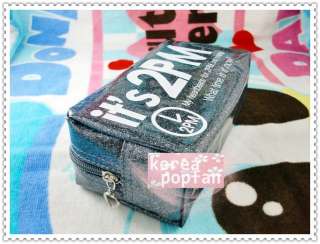 2PM Hottest KPOP COSMETIC BAG PEN PENCIL CASE TYPE A NEW  