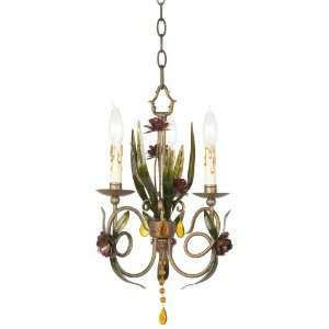  Kathy Ireland Venetian Rose Bronze Mini Chandelier