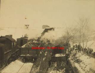 1920 Photo LOT of 5   RR Train Wreck NYO&W   Orson PA Railroad  