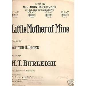  Sheet MusicHT Burleigh Little Mother Of Mine 113 