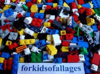 100% Lego Bulk Lot 200 Small Bricks Plates Accent Pieces Tiny Parts 