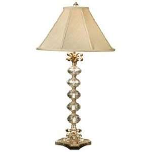  Wildwood Brass and Crystal Beads Buffet Table Lamp: Home 