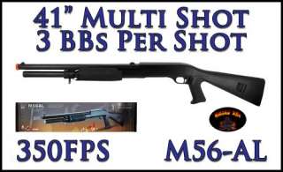   M56AL Triple 3Shot Burst Tactical AirSoft Shot Gun plus BBs  