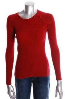 FAMOUS CATALOG Moda Pullover Sweater Red Thermal Sale Misses M  