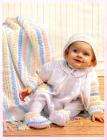 Baby Layette Sets Crochet French Knots Newborn Afghans+  