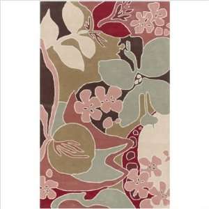  Floral Zuna Mint / Rose Contemporary Rug Size Runner 26 