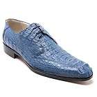   Italy Mens Caiman Hornback Lace Up Oxford Dress Shoes Sapphire 3368