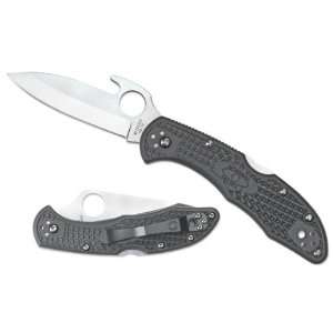 : Spyderco Delica 4th Generation with 2 7/8 Plain Edge Blade w/ Wave 