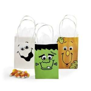 Mini Paper Halloween Bags With Wiggle Eyes Assortment   Gift Bags 