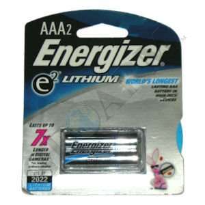  AAA Cell 1.5V Lithium Alarm Battery (ZI L92BP2)   2 Pack 