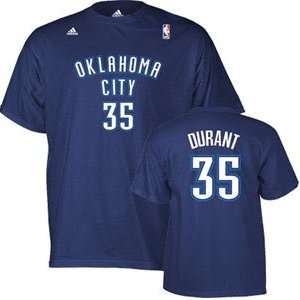   Oklahoma City Thunder Adidas NBA Player T Shirt   L
