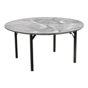  Round Swirl Aluminum Folding Table 48 Diameter: Home 