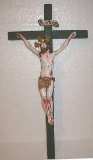 CHRIST CORPUS CRUCIFIX ALTAR CARVED WOOD 5047  