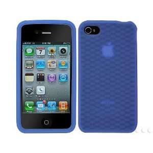  Cellet Blue Jelly Case for Apple iPhone 4   Fits AT&T 