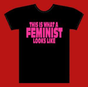 THIS IS WHAT A FEMINIST LOOKS LIKE T Shirt  Free S&H   