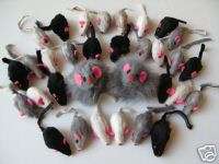Cat toy 30 Furry Mice+++2Wobbly & roll Mice, Brand New  