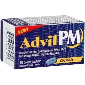  ADVIL PM CAPLET 40CP by PFIZER CONS HEALTHCARE Health 