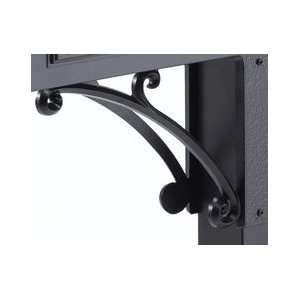  Whitehall Products MBAMBRS1BKNM Black Bracket Set 