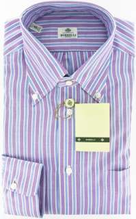 New $425 Borrelli Purple Shirt 15.5/39  