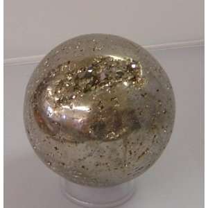 Iron Pyrite Fools Gold Sphere From Peru One Pound 4 Ounces #6