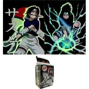 : Naruto Trading Card Deck Box and Collectible Folder   Sasuke Uchiha 