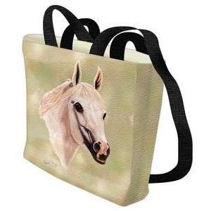 Arabian Horse Tote Bag (White)
