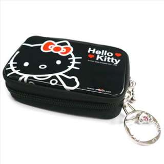 Hello Kitty Ipod Phone Camera Pouch Case w/ Wipe Black  