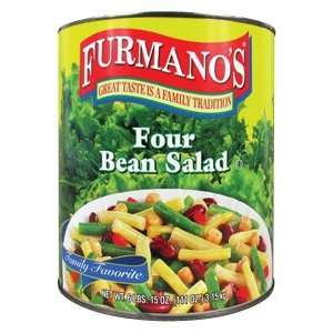 Furmanos Four Bean Salad   #10 Can: Grocery & Gourmet Food