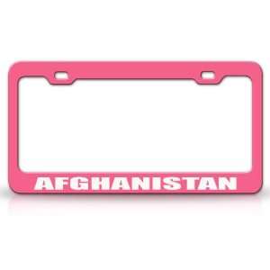  AFGHANISTAN Country Flag Steel Auto License Plate Frame 