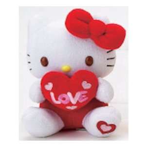   : Hello Kitty Mascot Valentines Message 6 Plush   Love: Toys & Games