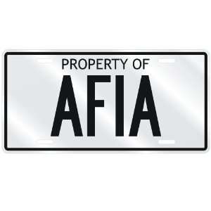  NEW  PROPERTY OF AFIA  LICENSE PLATE SIGN NAME: Home 