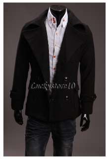 2011 Men Winter Fashion Slim Fit DB Trench Coat Jacket  