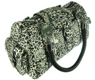 Womens LYDC Designer Leopard Cat Print Handbag Ladies Shoulder Bag 