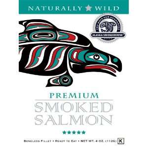 Alaska Smokehouse Smoked Salmon in a Gift Box, 4 oz:  