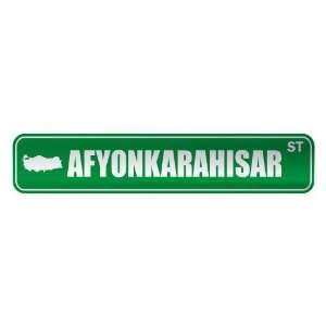  AFYONKARAHISAR ST  STREET SIGN CITY TURKEY