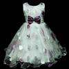 Gorgeous Party Purple Flower Girls Dress Size 3 4 Years  