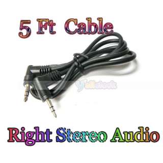 ft 3.5mm 1/8 right angle mini plug stereo audio cable  