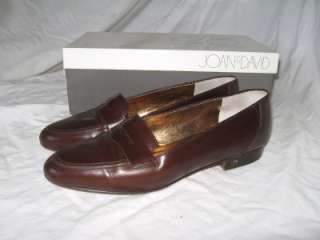   Couture Brown Leather Preppy Penny Loafers Shoes Size 6 $270 Retail