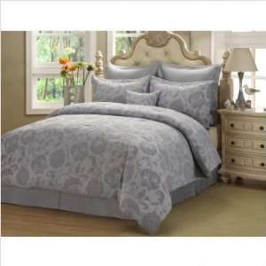  Ciro Silver 7pc Comforter Set Size: King: Home & Kitchen
