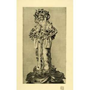 1910 Print Statue Art Alfred Gilbert Virgin Mary Clarence Tomb Windsor 