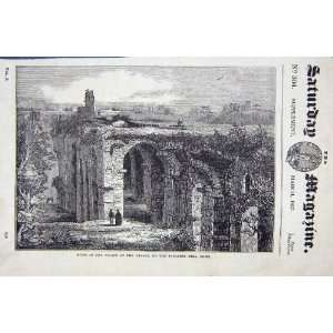  1837 RUINS PALACE CAESARS PALATINE HILL ROME ITALY
