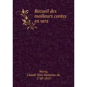   contes en vers Claude Sixte Sautreau de, 1740 1815 Marsy Books