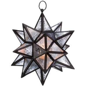   Moroccan Style Decor Hanging Star Candle Holder Lantern Home