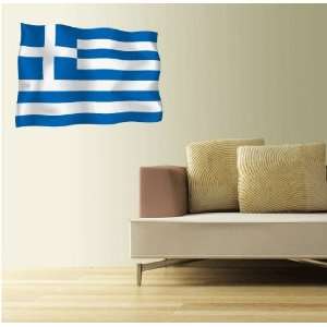  GREECE Flag Wall Decal Room Decor Sticker 25 x 18