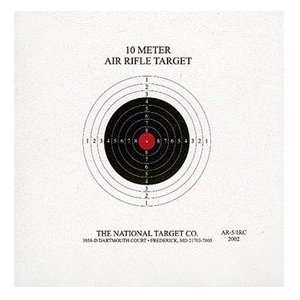   Target Single Bull Red Center Air Rifle Target