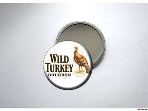 WILD TURKEY BOURBON Pocket /Purse Mirror  