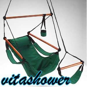   Deluxe Green Sky Hanging Air Chair   Hammock Swing: Office Products