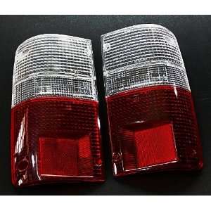   4x2 4x4 89 95 Tail Lights Clear Red Lenses Lens Pair 